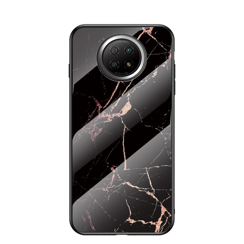 Case Redmi Note 9T 5G #เคสฝาหลัง Gradient Color ลายหินอ่อน Glass + PC + TPU Hybrid Case