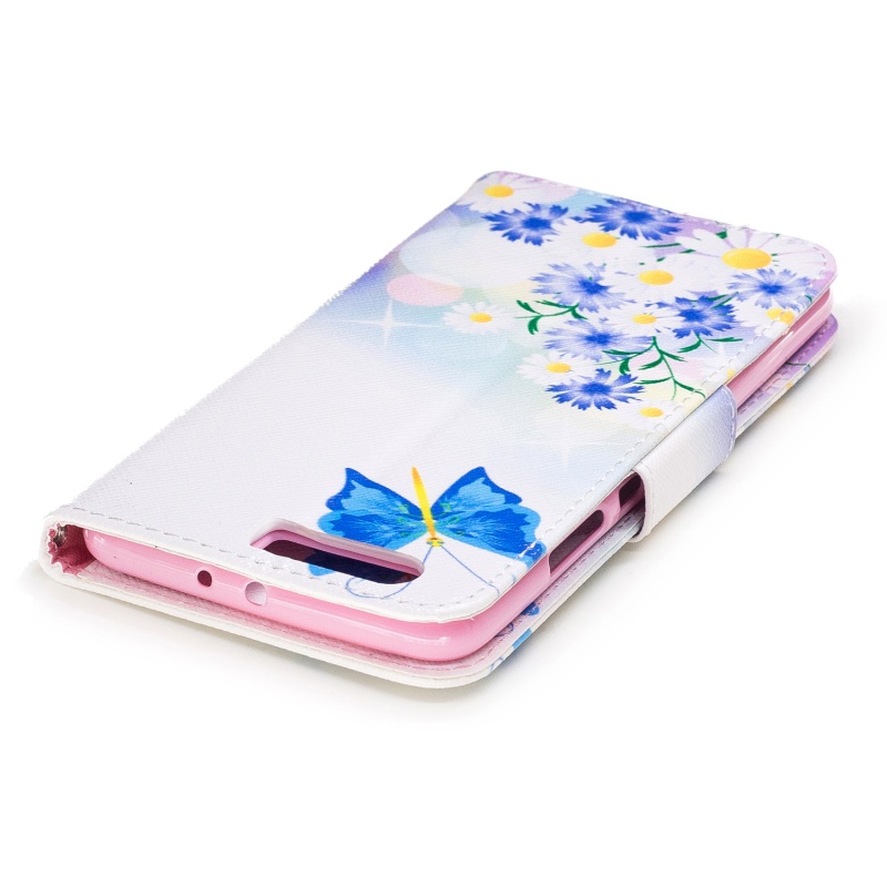 เคส Huawei P10 Plus #เคสฝาพับ หนัง PU พิมพ์ลายสไตล์กระเป๋าสตางค์