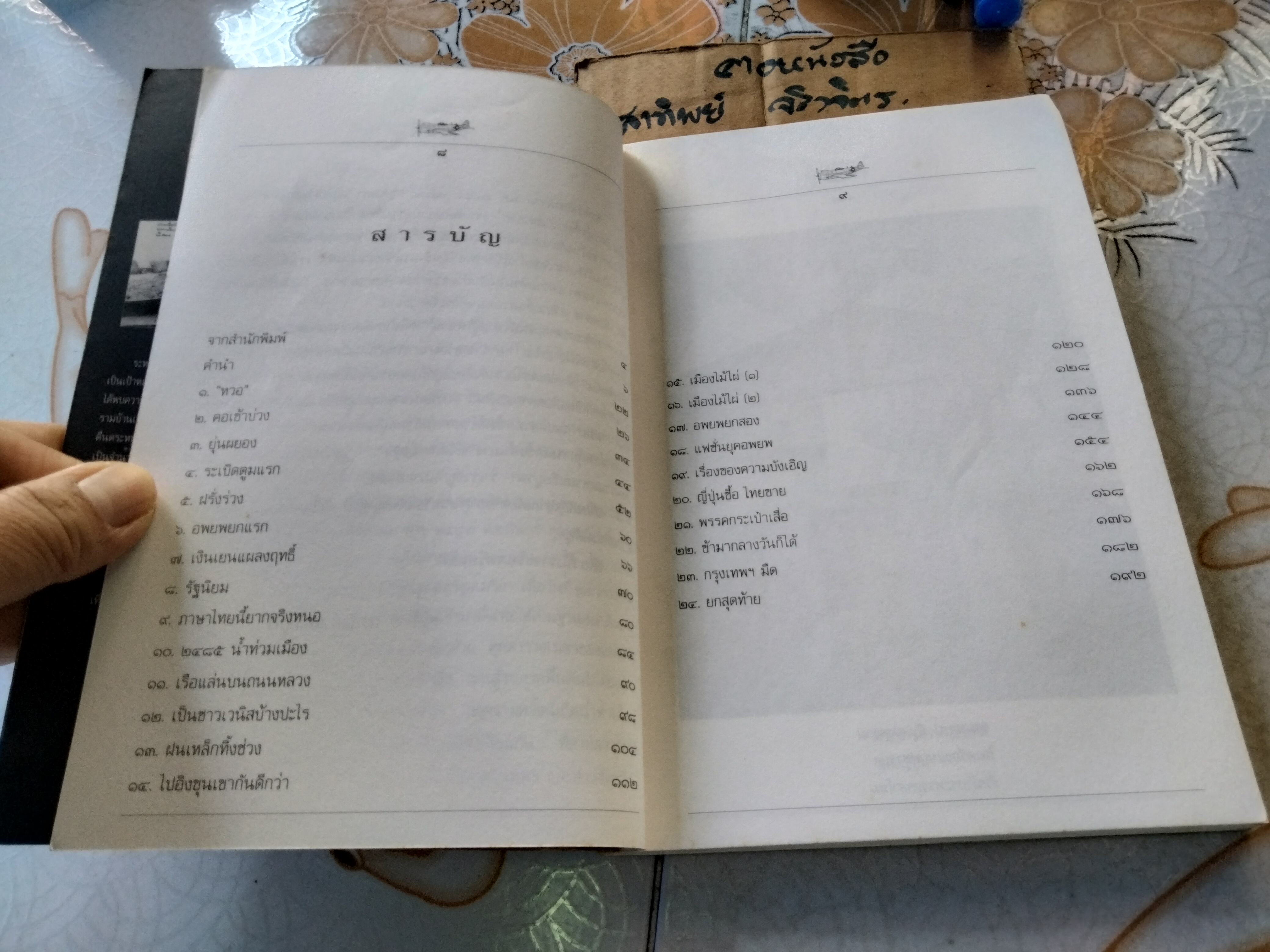 หวอ ชีวิตไทยในไฟสงครามโลกครั้งที่ 2 โดย สรศัลย์ แพร่งสภา สำนักพิมพ์สารคดี พิมพ์ครั้งแรก 2539