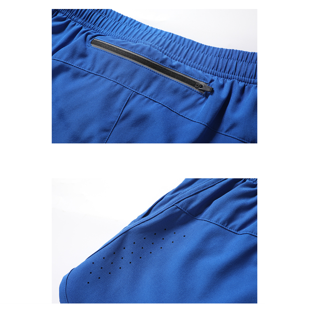 กางเกงวิ่ง 2-in-1 man,woman (ทรงสั้น) สำหรับวิ่งมาราธอน ออกกำลังกาย (F46)