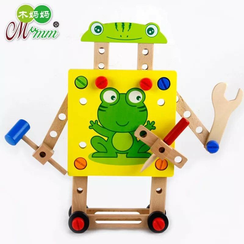 ของเล่นไม้ เก้าอี้ขันน็อต แปลงร่างได้