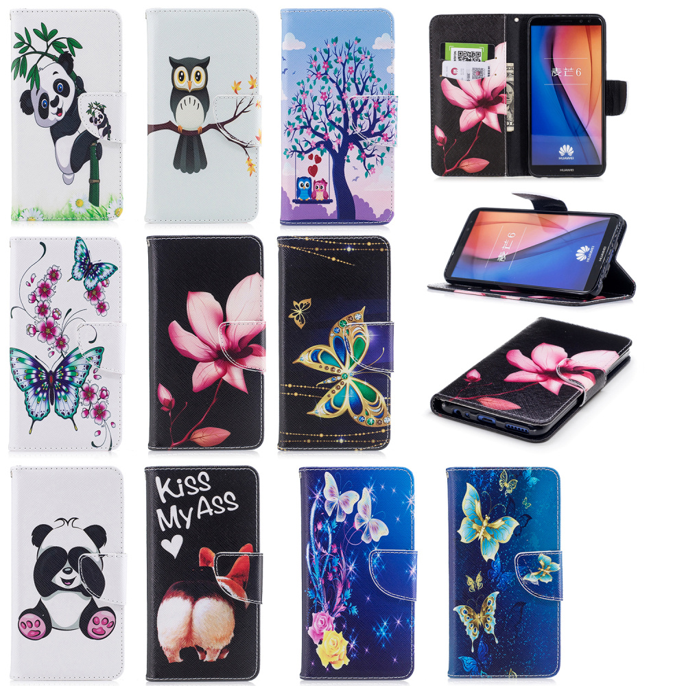 เคส Huawei nova 2i #เคสฝาพับสไตล์กระเป๋าสตางค์พิมพ์ลายสวยงามน่ารักๆ