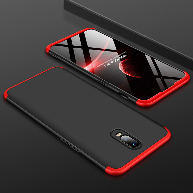 เคส OnePlus 6T #เคสฝาหลังพลาสติกแข็ง GKK Detachable All-wrapped Matte แยกชิ้นได้ สีสันสวยงามทันสมัย