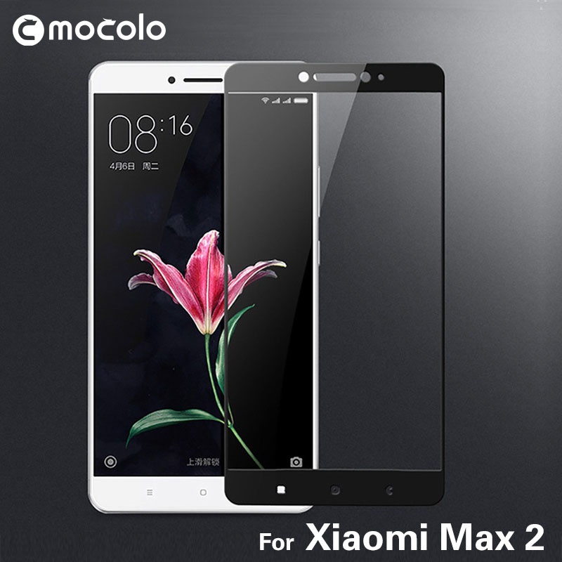 ฟิล์มกระจก Xiaomi Mi Max 2 แบบเต็มจอ MOCOLO Silk Print Arc Edge Full Size ขอบโค้ง