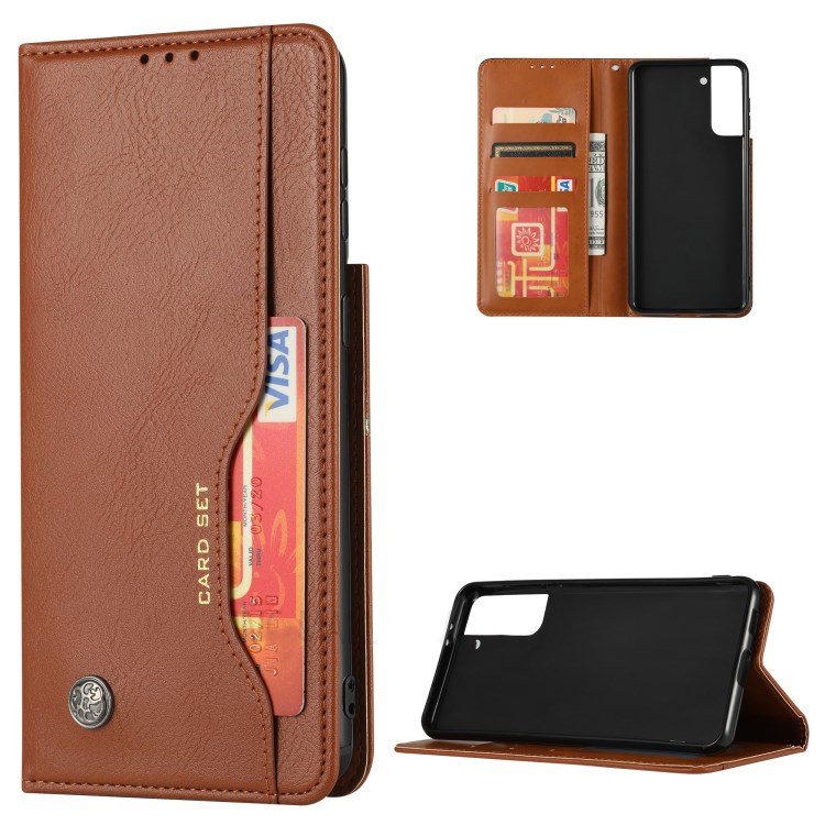 เคส Samsung Galaxy S21 #เคสฝาพับแบบกระเป๋าสตางค์หนัง PU มีช่องเสียบบัตรคุณภาพดี