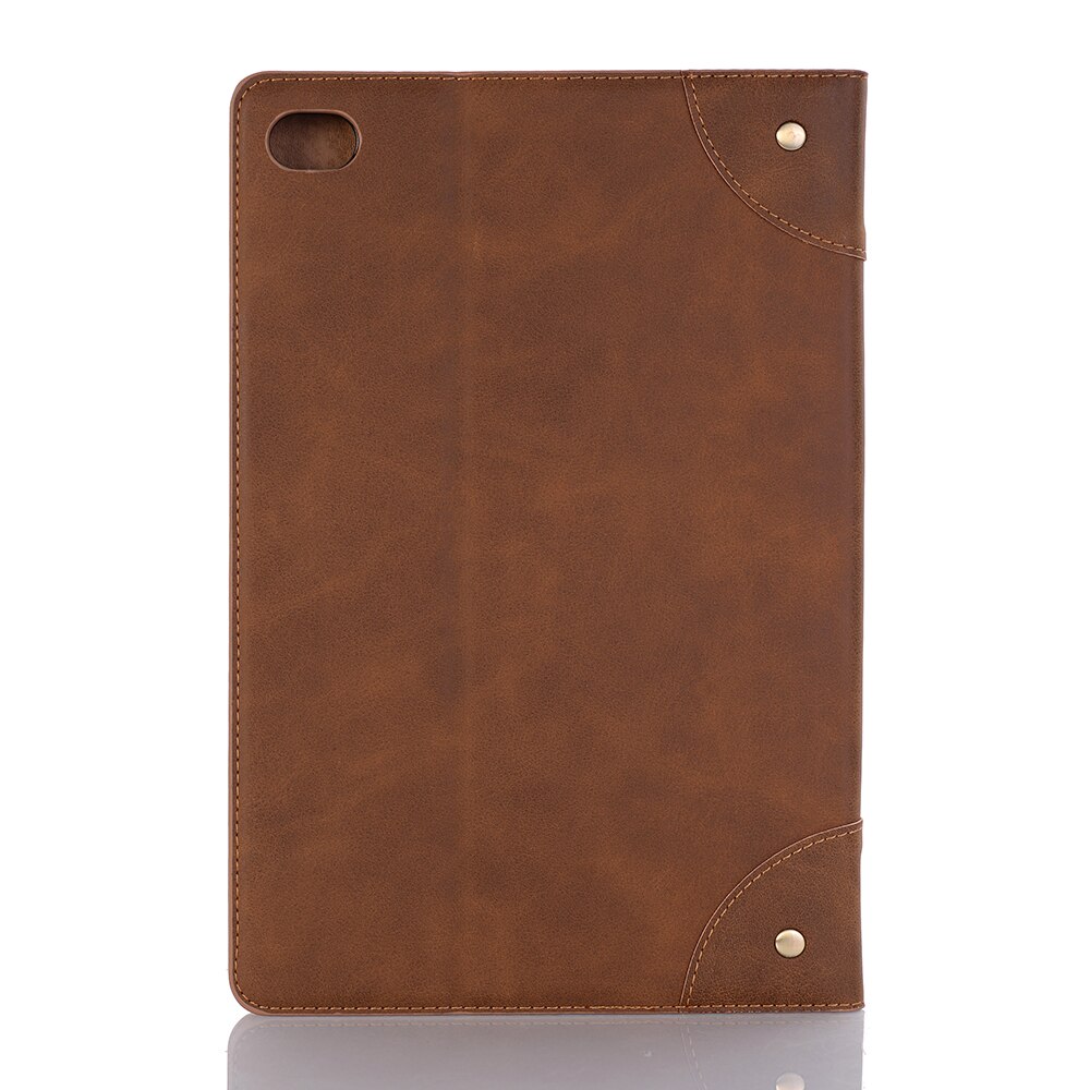 เคส Huawei MediaPad M5 Lite 10.1 #เคสฝาพับหนัง PU ผิวหนังม้าสไตล์ Retro แบบกระเป๋าสตางค์สมาร์ท Crazy Horse Texture Retro PU Leather