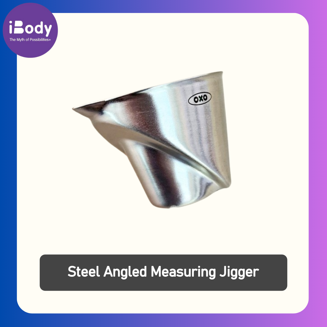 (OXO) Steel Angled Measuring Jigger จิกเกอร์ ถ้วยตวงสแตนเลส