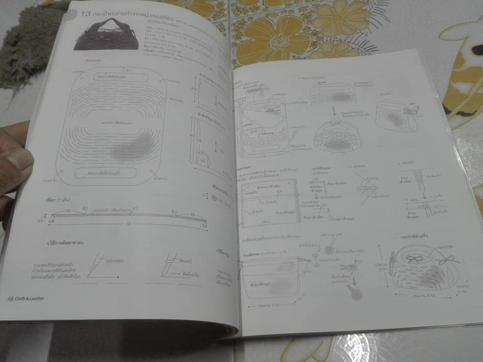 Cloth & Leather Bag การทำกระเป๋าอเนกประสงค์จากผ้าและหนัง +แพตเทิร์น **สินค้าหมด**