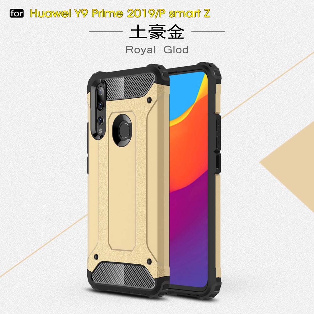 เคส Huawei Y9 Prime 2019 #เคสฝาหลังเกราะป้องกัน ไฮบริด พลาสติก+TPU สวยงามทันสมัย