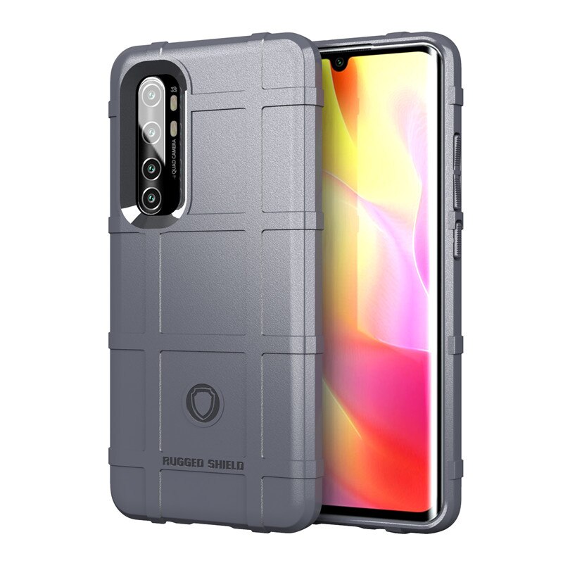 Case Xiaomi Mi Note 10 Lite #เคสฝาหลัง Rugged Shield Series Soft Silicone Shock Absorption Matte กันกระแทก