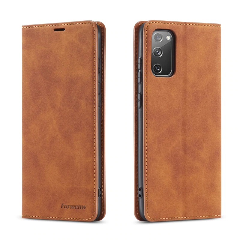 Case Samsung Galaxy Note 20 #เคสฝาพับแบบกระเป๋าสตางค์ FORWENW Leather Wallet Case