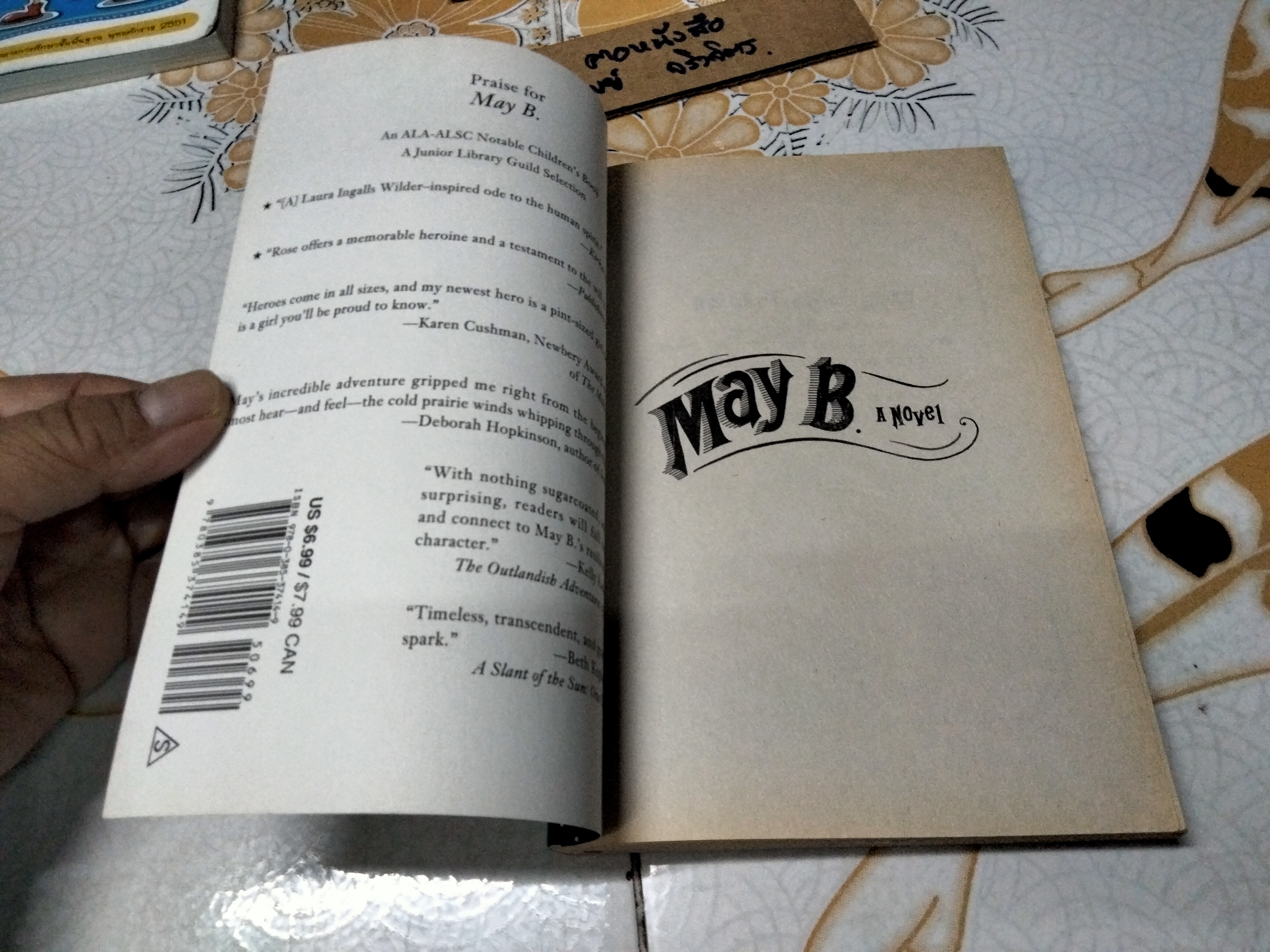 MAY B. a NOVEL By Caroline Starr Rose