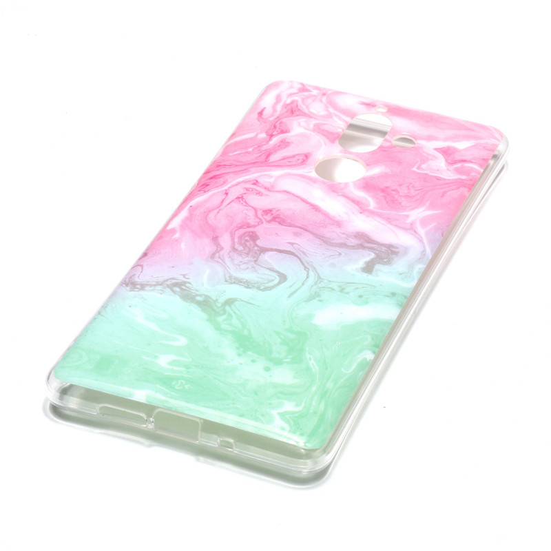 Case Nokia 7 plus #เคสฝาหลัง TPU นิ่มพิมพ์ลายรูปแบบลายหินอ่อน