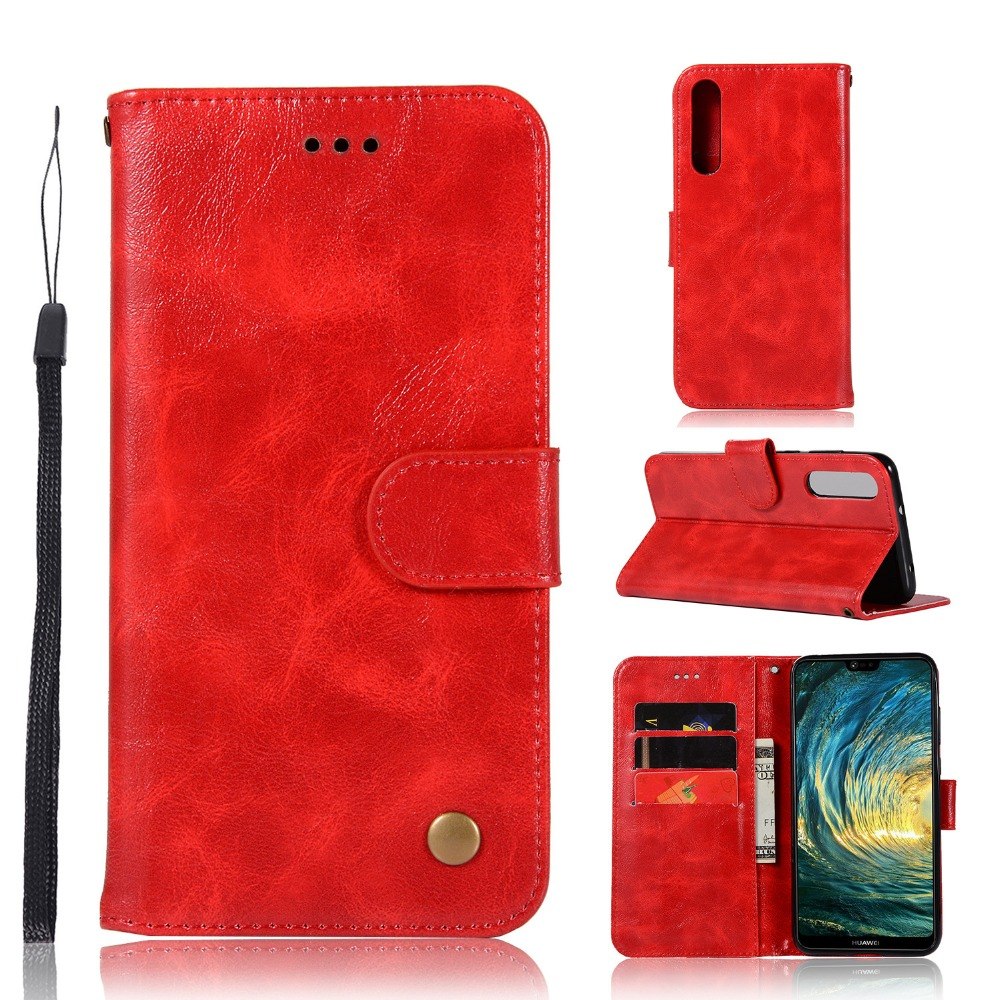 Case Huawei P20 Pro #เคสฝาพับเกรดพรีเมี่ยมแบบกระเป๋าสตางค์ หนัง PU Vintage