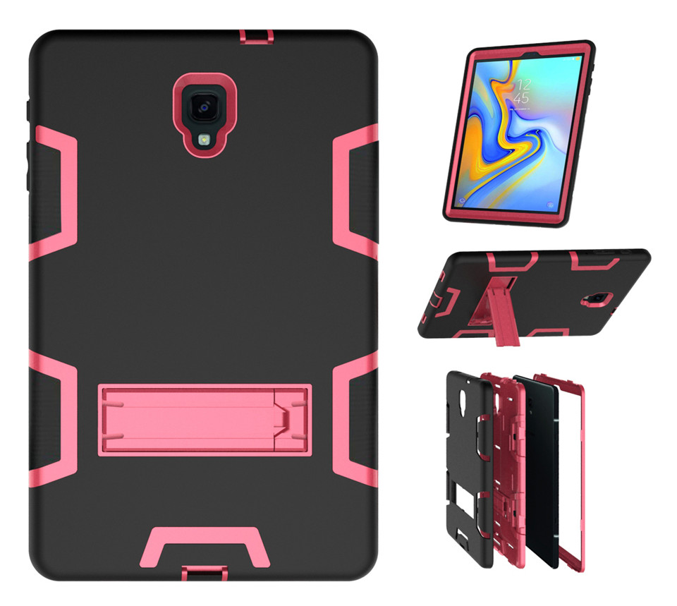 Case Samsung Galaxy Tab A 10.5 (2018) T590 T595 #เคสฝาหลังกันกระแทก Kickstand PC Silicone Armour Defender