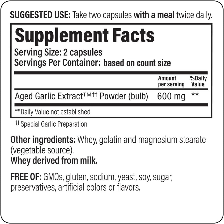 (Wakunaga®) KYOLIC® Aged Garlic Extract™ 100 แคปซูล Kyolic, Aged Garlic Extract, Cardiovascular ไคโอลิค กระเทียมบ่มสกัดไร้กลิน ออร์แกนิค สูตรดั้งเดิม