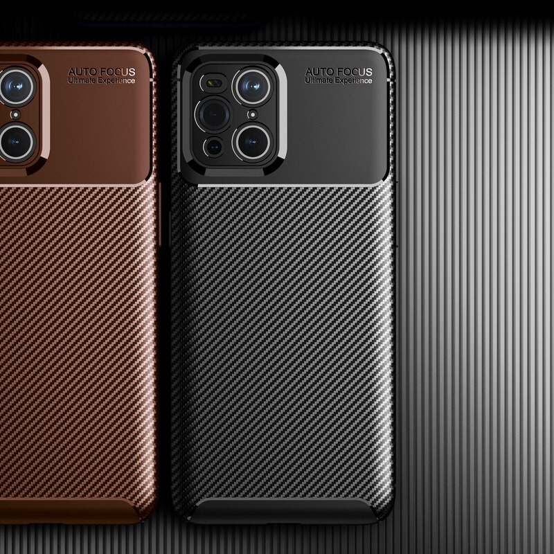 Case OPPO Find X3 Pro #เคสฝาหลังนิ่ม Carbon Fiber Anti-drop TPU Protection
