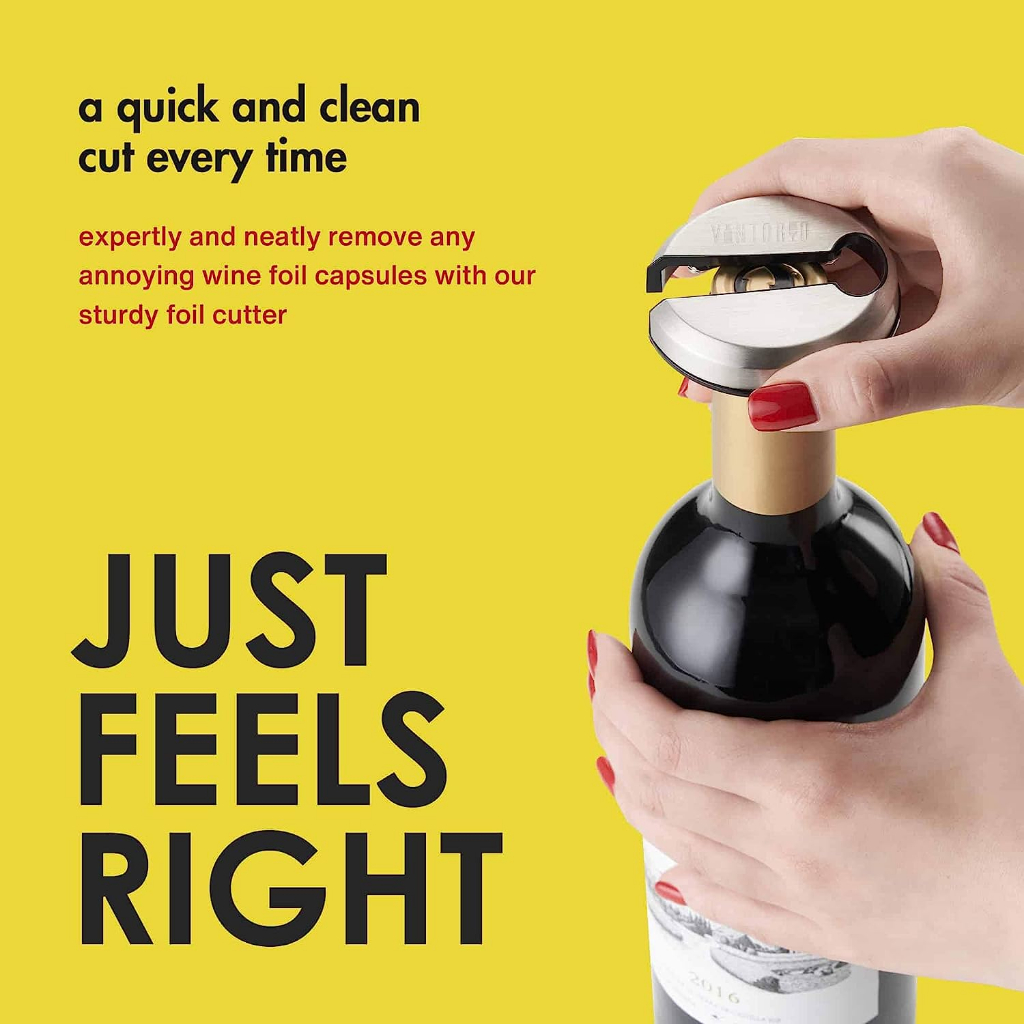 (Pre Order) Vintorio® Wine Foil Cutter, Sharp Remover for Wine Seals เครื่องตัดฟอยล์ไวน์ อุปกรณ์เสริมที่เปิดขวดไวน์