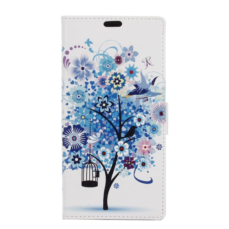 เคส Lenovo A7010 เคสฝาพับ ลายต้นไม้ สีสันสวยงามทันสมัย