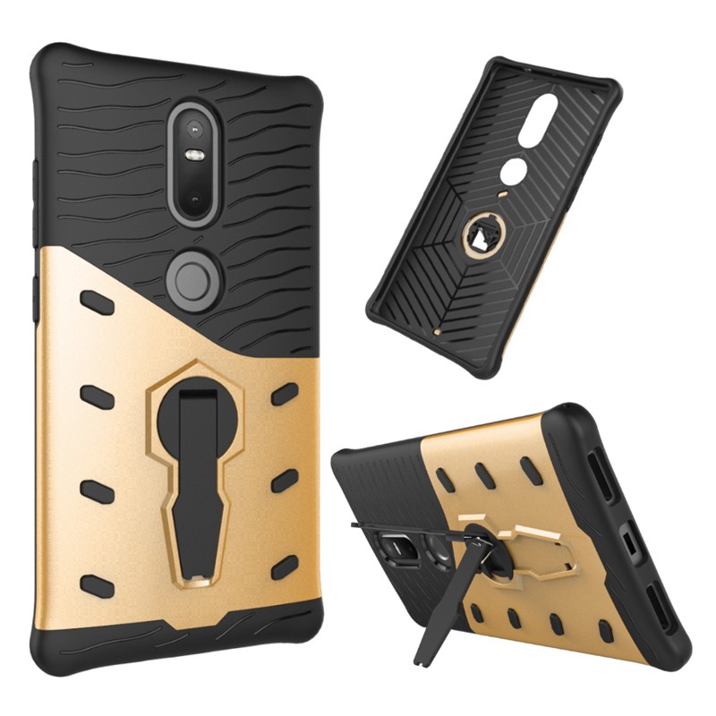 Case Lenovo Phab 2 Plus #เคสฝาหลัง Armor Kickstand PC TPU Hybrid Case มีขาตั้ง