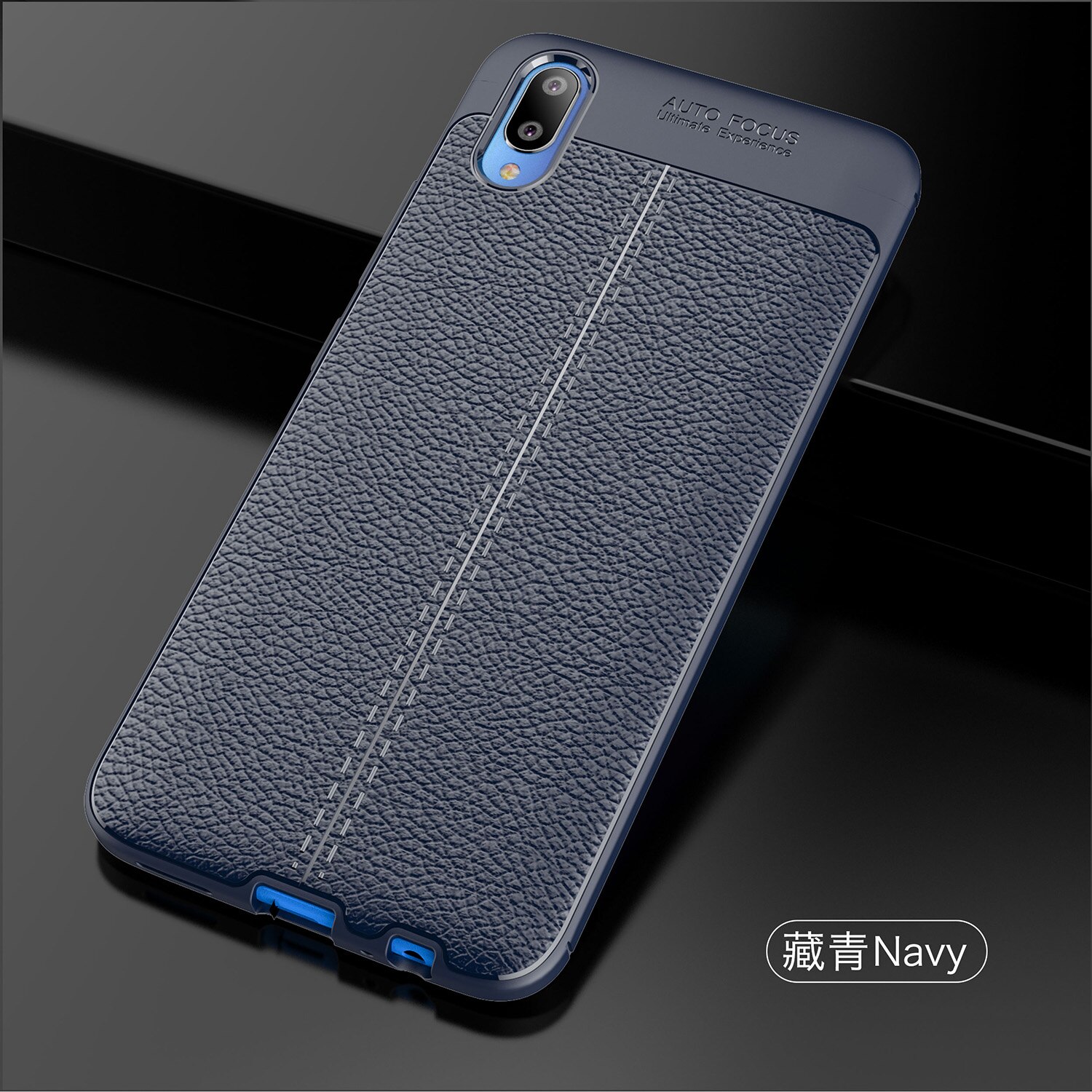 Case vivo V11 / V11 Pro #เคสหนังPU ผิว Litchi Skin ป้องกันลายนิ้วมือ TPU Soft Case
