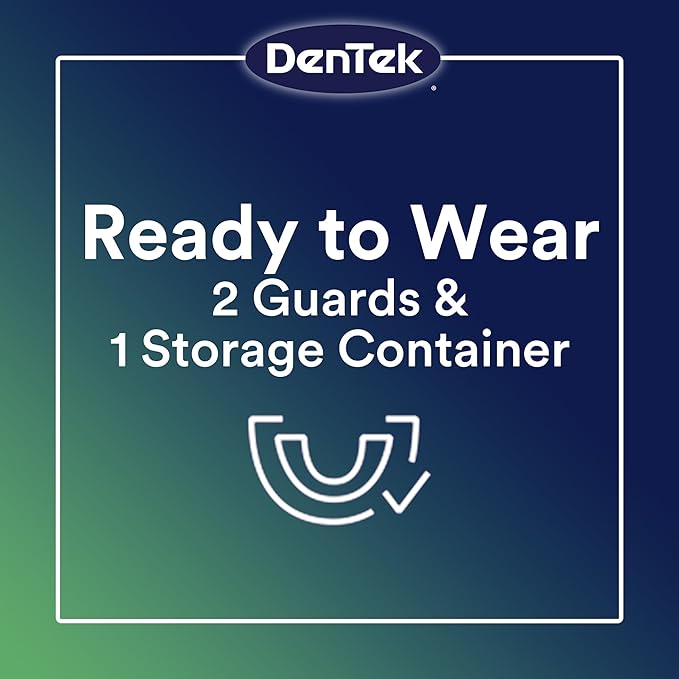 DenTek® Comfort-Fit Dental Guard For Nighttime Teeth Grinding 2 Pack เฝือกสบฟัน ฟันยาง ลดการนอนกรน นอนกัดฟัน