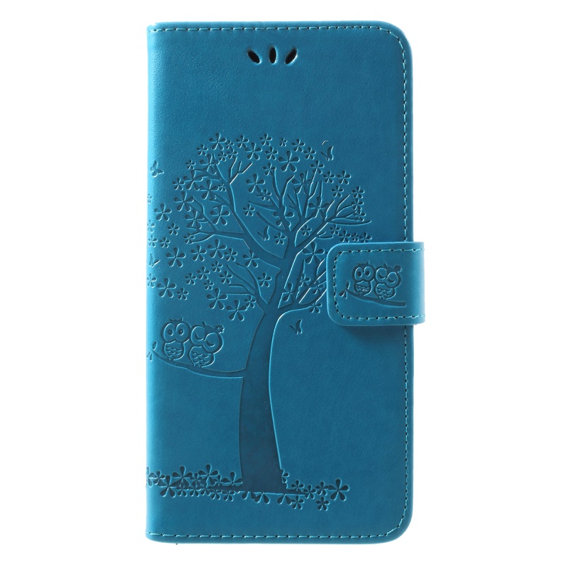 เคส Xiaomi Mi 10T #เคสฝาพับพิมพ์ลายต้นไม้นกฮูกกระเป๋าสตางค์ Imprint Tree and Owls Wallet PU Leather