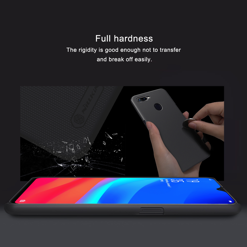 เคส OPPO F9 #เคสฝาหลังแข็ง NILLKIN แท้รุ่น Super Frosted Shield Hard Cover คุณภาพดีราคาเบาๆสบายกระเป๋า