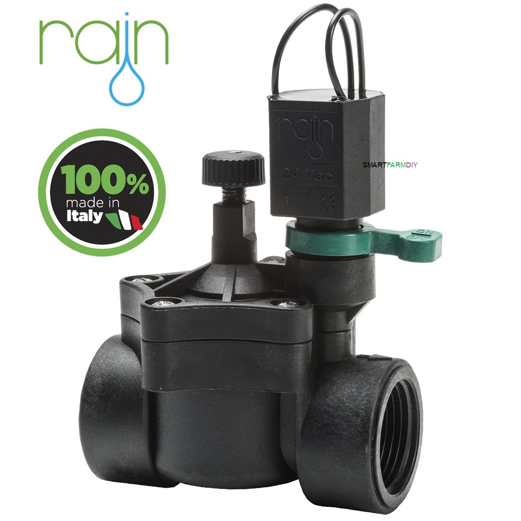 โซลินอยด์วาล์ว วาล์วน้ำไฟฟ้า 24 VAC ขนาด 3/4 นิ้ว ยี่ห้อ Rain Solenoid valve 24 VAC RAIN