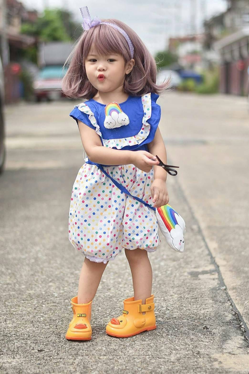 จั๊มสูทเด็ก สไตล์บอลลูน