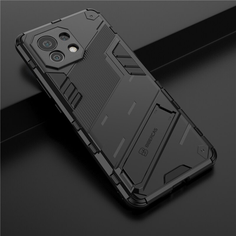 เคส Xiaomi Mi 11 #เคสฝาหลังพลาสติก ไฮบริด TPU + Kickstand