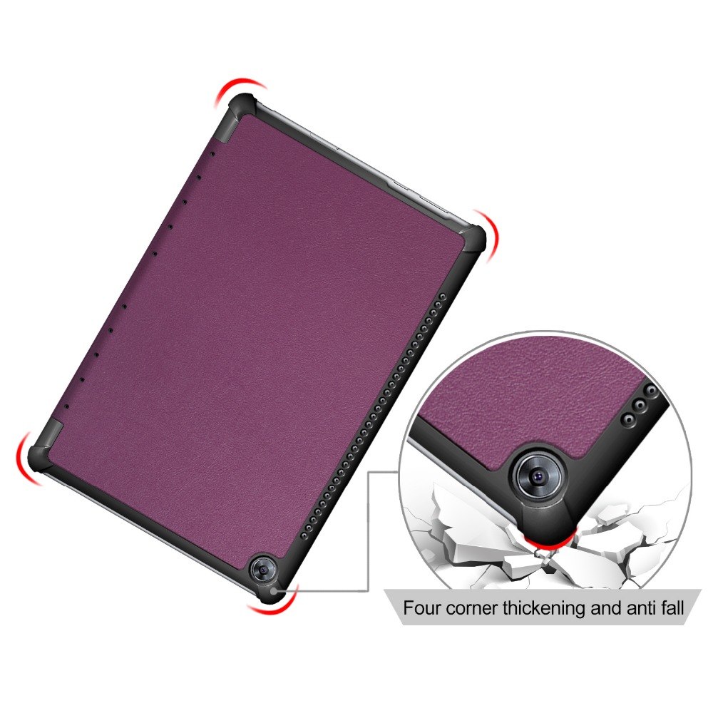 Case Huawei MediaPad M5 Pro 10.8 นิ้ว #เคสฝาพับหนัง PU แบบพับ 3 พับ Tri-fold Stand Flip Leather Case