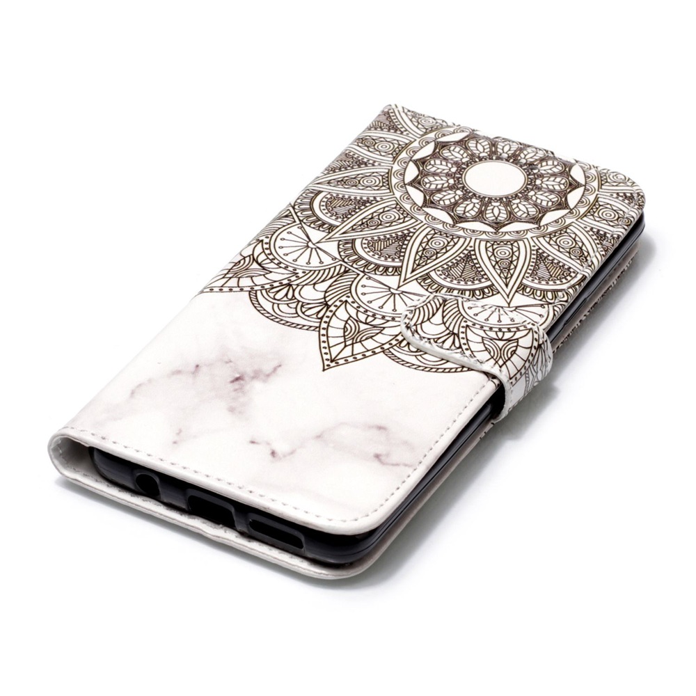 เคส Samsung Galaxy S9+ G965 #เคสฝาพับพิมพ์ลาย Rubberized Patterned PU Leather