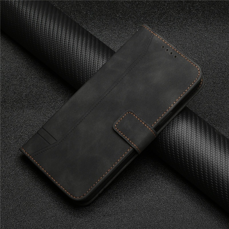 เคส Samsung Galaxy A53 5G#เคสฝาพับแม่เหล็กพร้อมช่องใส่บัตรแบบกระเป๋าสตางค์ Magnetic Flip Wallet Bracket Leather TPU Phone Case