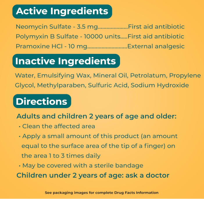 (Pre Order) Neosporin® Pain Relief Maximum Strength Cream ครีมลดอาการปวด ลดการติดเชื้อ