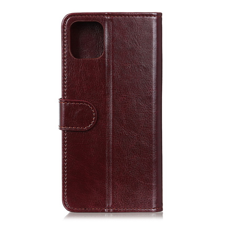 เคส Xiaomi Mi 11 #เคสฝาพับหนัง PU แบบกระเป๋าสตางค์ ผิวหนังม้า Crazy Horse PU Leather Wallet