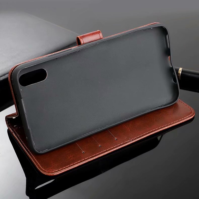 Case vivo V11 / V11 Pro #เคสฝาพับแบบกระเป๋าสตางค์หนัง PU ผิวหนังม้า Crazy Horse