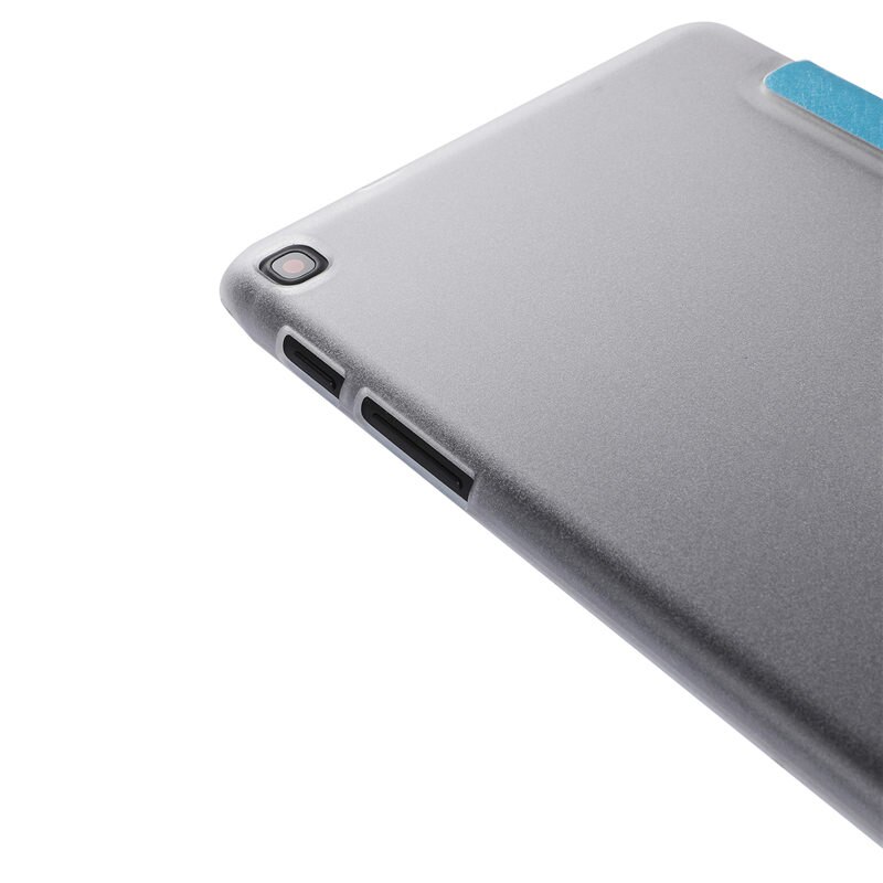 Case Samsung Galaxy Tab A 8 (2019) with S Pen P200 P205 #เคสฝาพับหนัง PU พับสามพับ Silk Texture Leather Stand Case