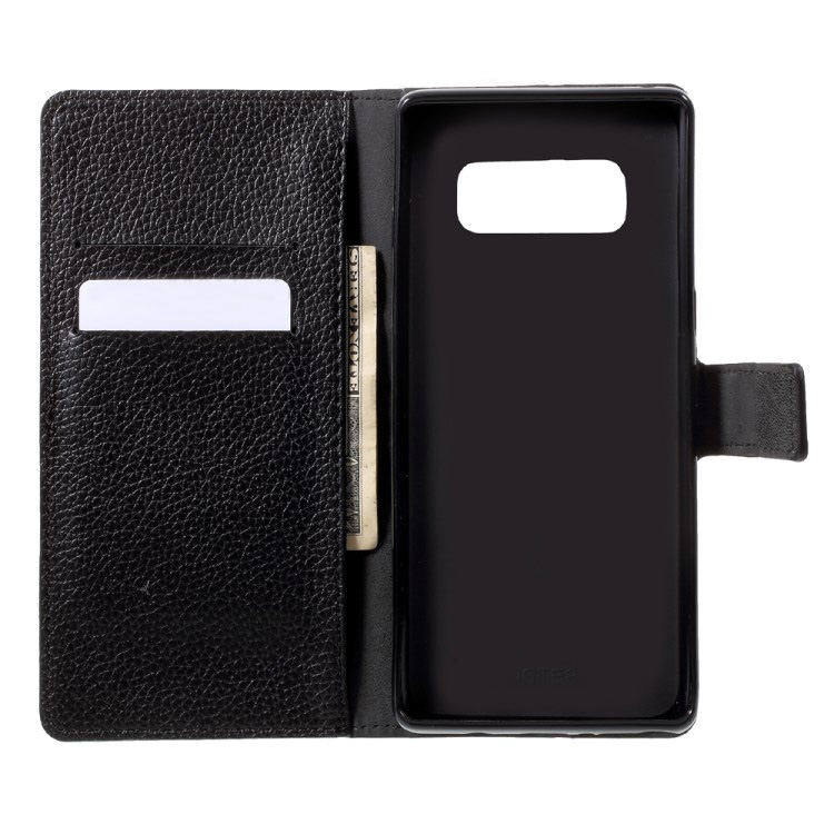 Case Samsung Galaxy Note 8 #เคสฝาพับหนัง PU ผิวลิ้นจี่ Litchi Texture Wallet