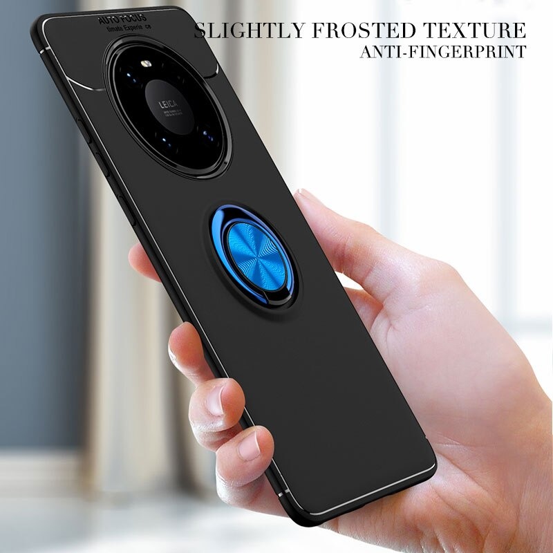 เคส Huawei Mate 40 Pro #เคสฝาหลัง TPU นิ่มมีแหวนสวมนิ้ว Finger Ring Kickstand
