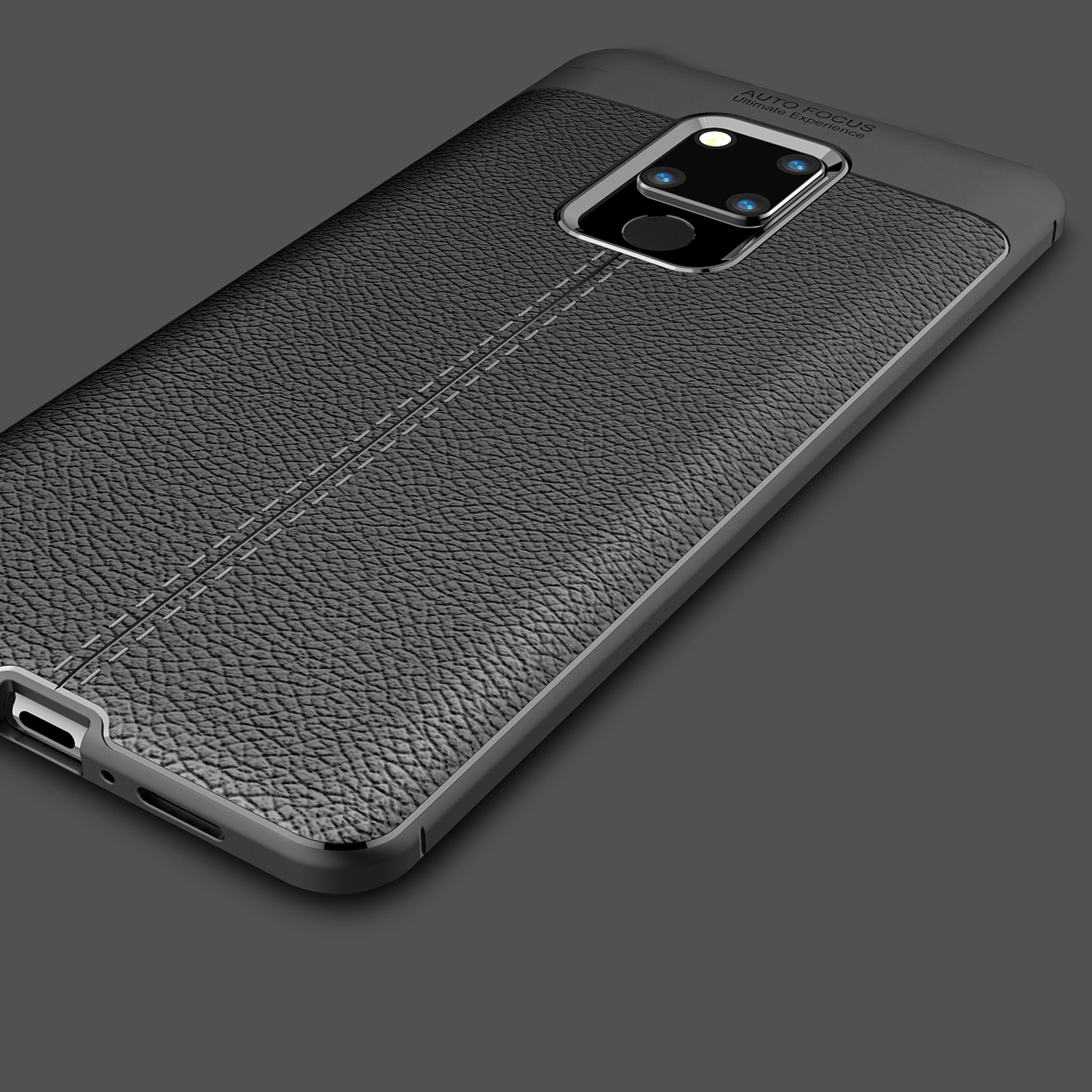 Case Huawei Mate 20 X #เคสฝาหลังTPU ผิวลิ้นจี่ช่วยป้องกันลายนิ้วมือและกันลื่นได้ดี