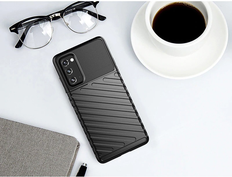 Case Samsung Galaxy M51 #เคสฝาหลัง TPU อ่อน Thunder Series Twill Texture Soft TPU