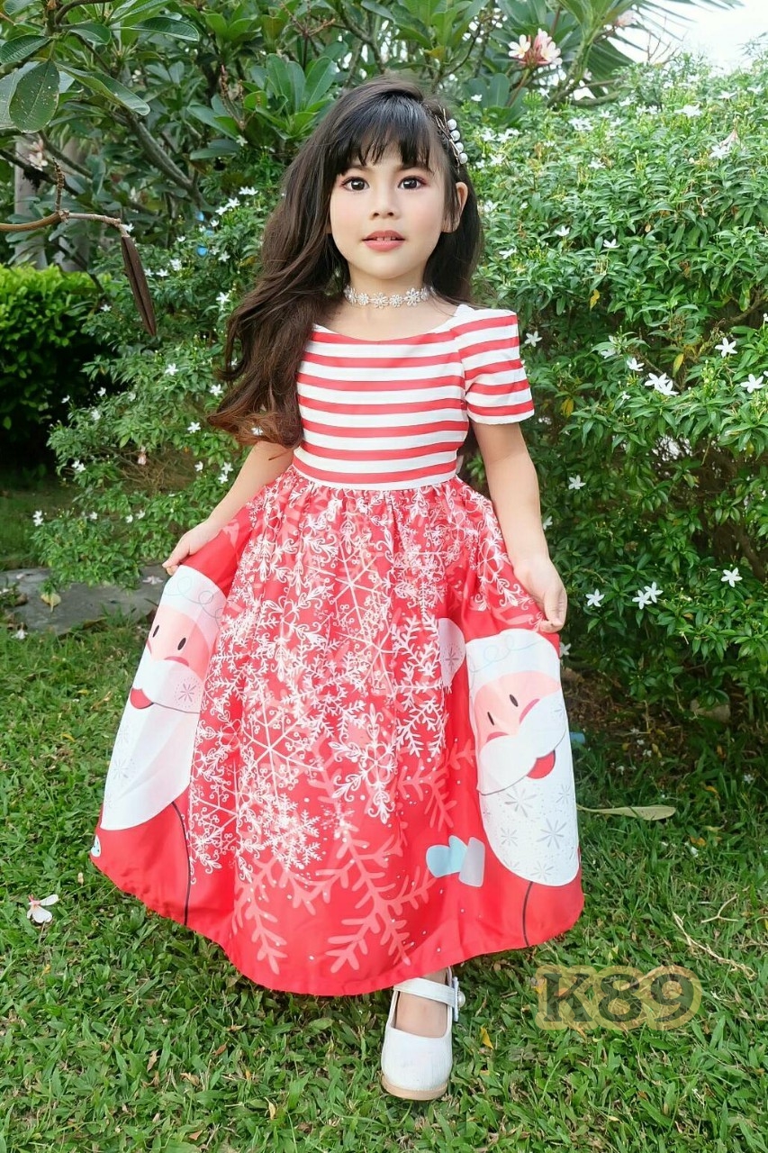 เดรสคริสต์มาส สำหรับเด็กอายุ 4 ถึง 15 ปี