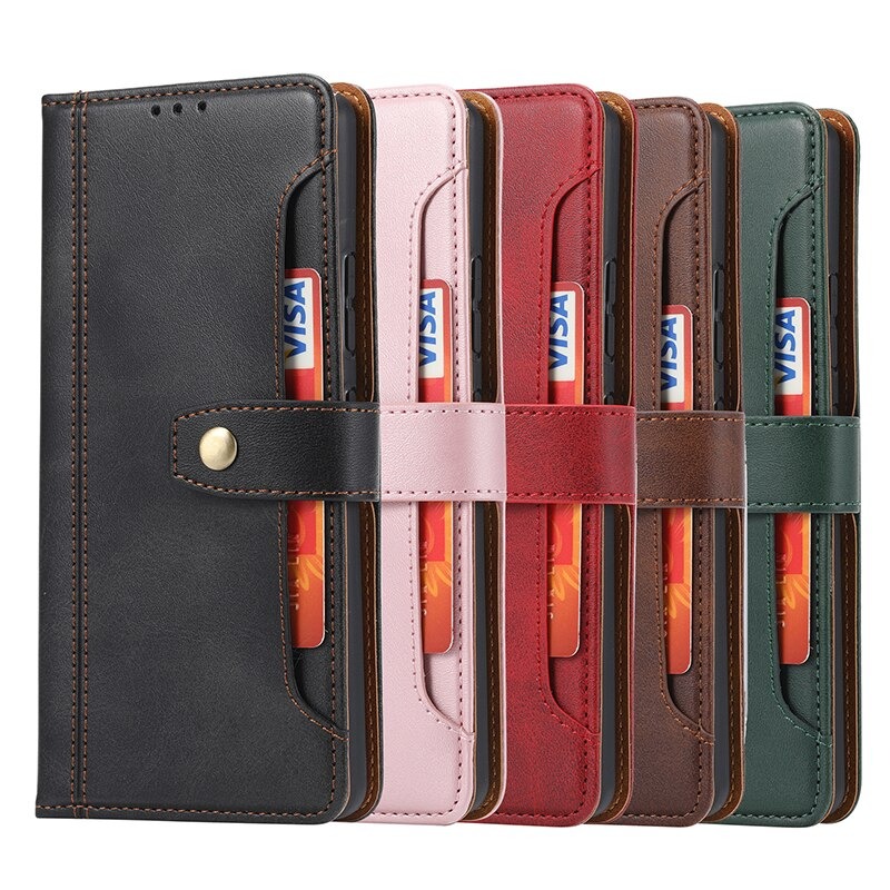 เคส Samsung Galaxy A52/A52 5G/A52s 5G #เคสหนัง PU สไตล์กระเป๋าสตางค์พร้อมช่องใส่การ์ด Multi-Card Slots Wallet Casing PU Leather Case Magnetic Buckle Book Flip Cover