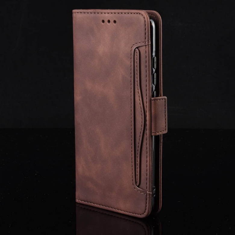 เคส OPPO A15 #เคสฝาพับหนัง PU มีที่เสียบการ์ดหลายช่อง Multiple Card Slots PU Leather Cover