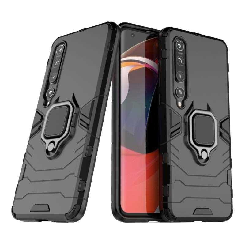 Case Xiaomi Mi Note 10 Pro #เคสฝาหลังพลาสติกแข็ง +TPU Hybrid Case มีแหวนสวมนิ้วโลหะ