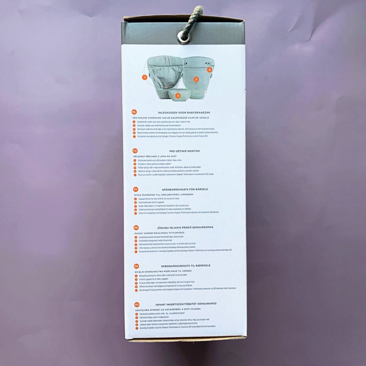 Ergobaby® Easy Snug Infant Insert for Baby Carrier Ultimate Comfort and Support 3.2-5.5 kg เบาะรองนั่งสำหรับทารก เป้อุ้มเด็ก เบาะเสริม รองรับน้ำหนัก 3.2-5.5 กิโลกรัม