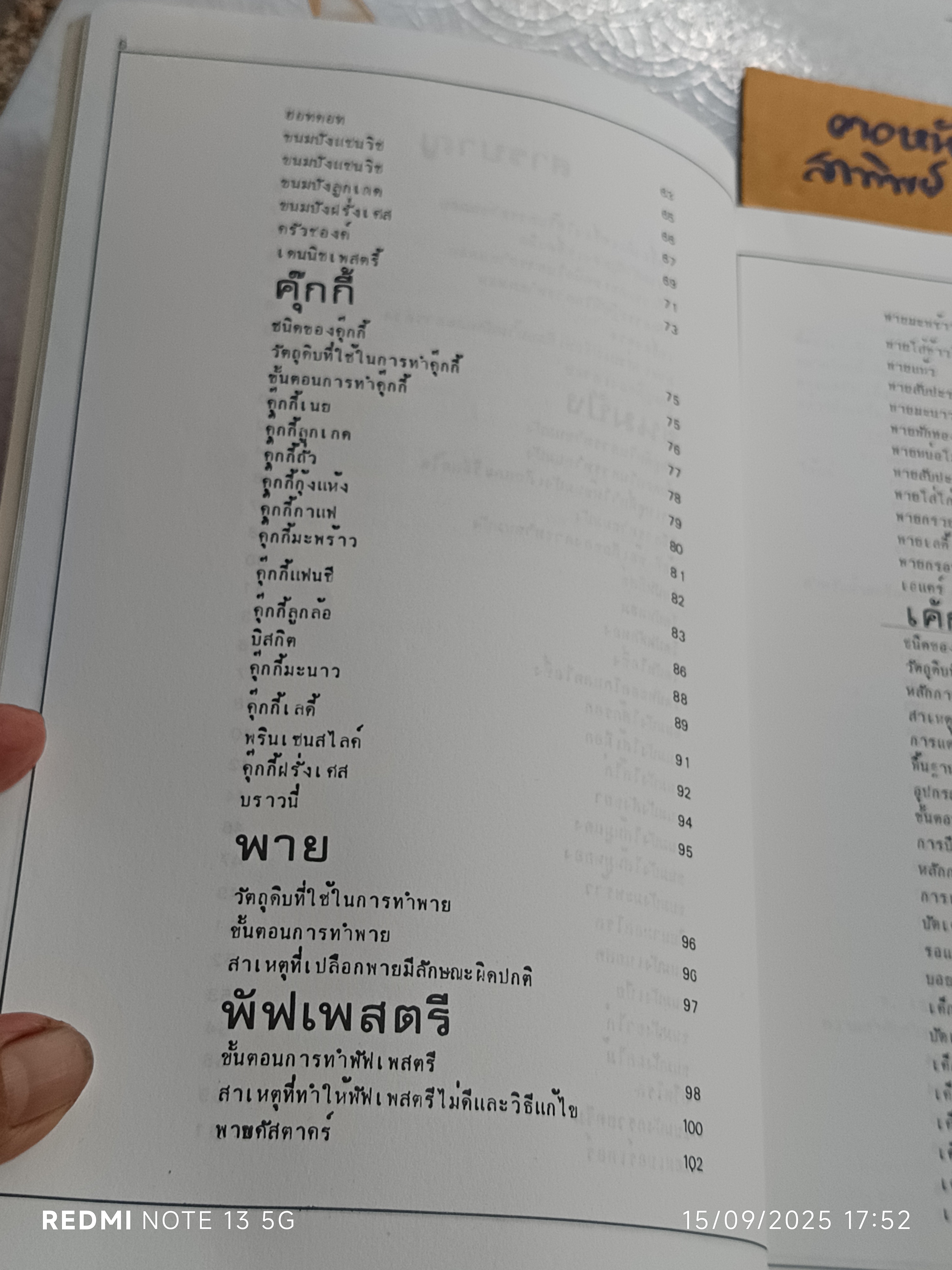 หนังสือขนมอบ โดย ทิพาวรรณ เฟื่องเรือง ,พิมพ์พ.ศ 2525