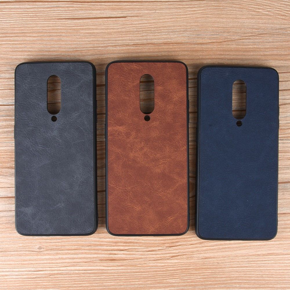 Case OnePlus 7 Pro #เคสฝาหลังพลาสติกเคลือบผ้ากำมะหยี่ PC + TPU Retro Velvet Cloth Coated
