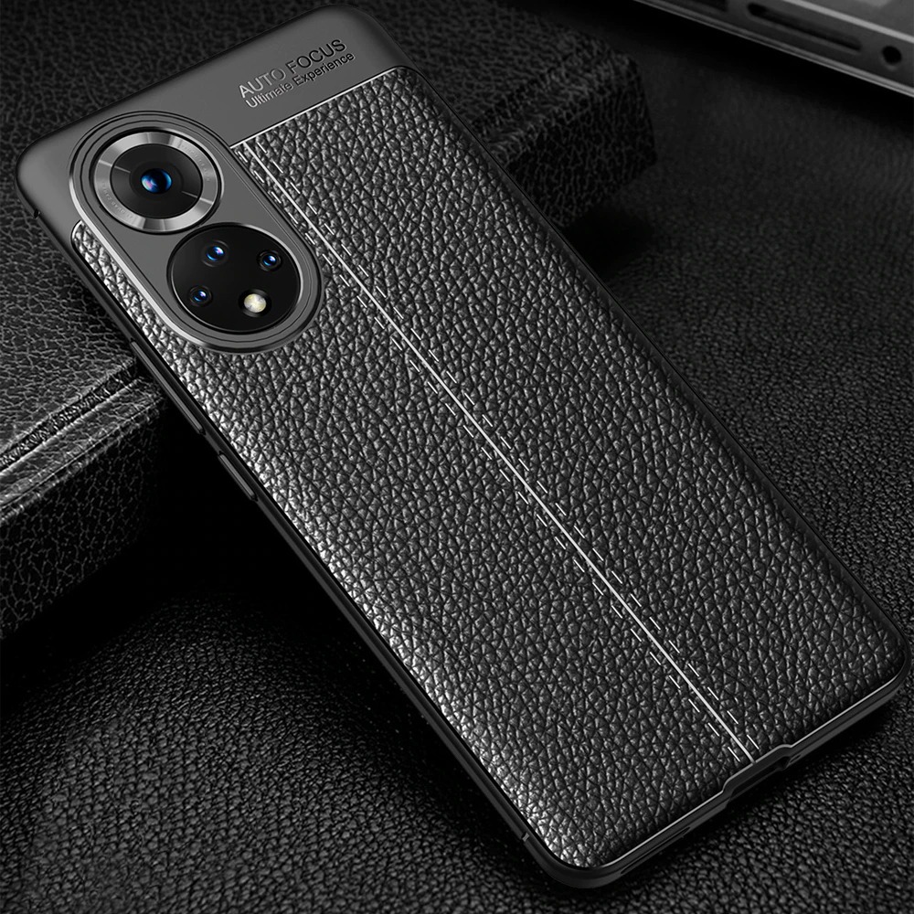 Case Huawei Nova 9#เคสฝาหลัง TPU ผิวลิ้นจี่ช่วยป้องกันลายนิ้วมือและกันลื่นได้ดี